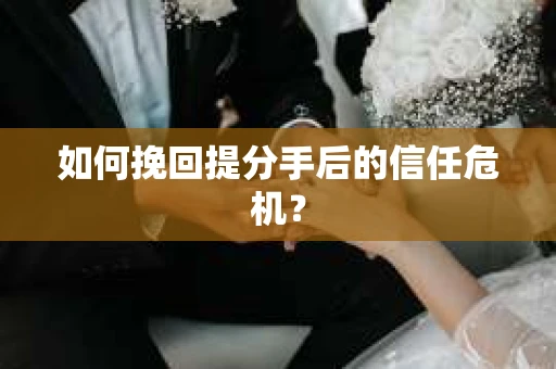 如何挽回提分手后的信任危机？