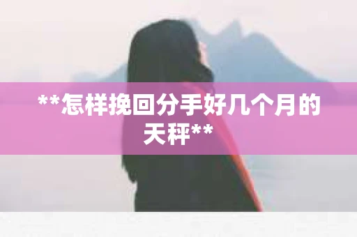 **怎样挽回分手好几个月的天秤**