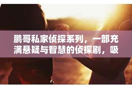 鹏哥私家侦探系列，一部充满悬疑与智慧的侦探剧，吸引了无数观众的眼球。今天，就让我带你走进这个充满神秘色彩的侦探世界，一起在线观看鹏哥私家侦探系列，感受那扣人心弦的故事情节。