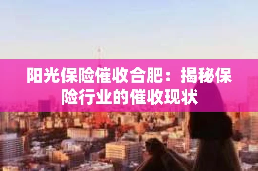 阳光保险催收合肥：揭秘保险行业的催收现状