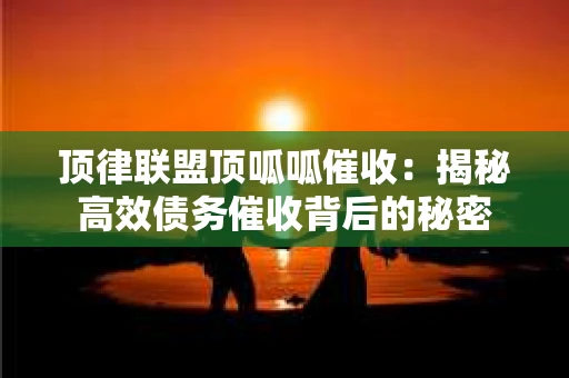 顶律联盟顶呱呱催收：揭秘高效债务催收背后的秘密