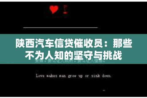 陕西汽车信贷催收员：那些不为人知的坚守与挑战