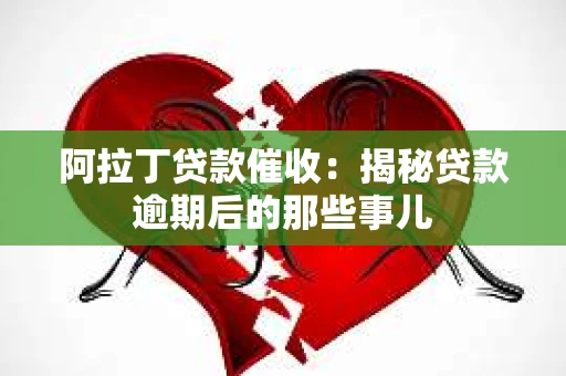 阿拉丁贷款催收：揭秘贷款逾期后的那些事儿