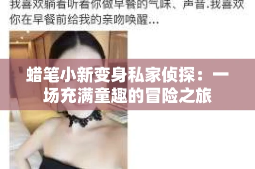 蜡笔小新变身私家侦探：一场充满童趣的冒险之旅