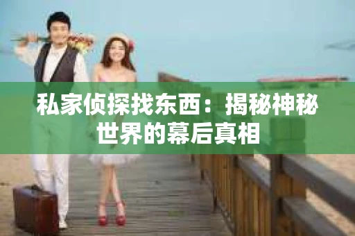 私家侦探找东西：揭秘神秘世界的幕后真相