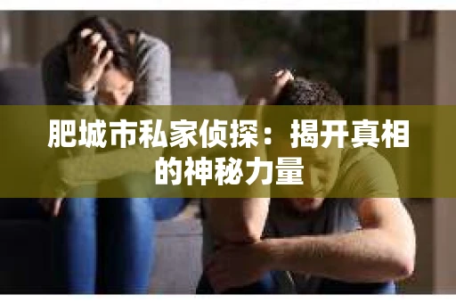 肥城市私家侦探：揭开真相的神秘力量