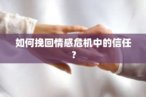 如何挽回情感危机中的信任？
