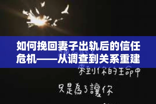 如何挽回妻子出轨后的信任危机——从调查到关系重建的全方位指南