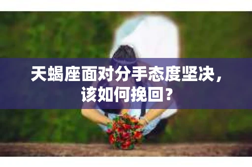 天蝎座面对分手态度坚决，该如何挽回？